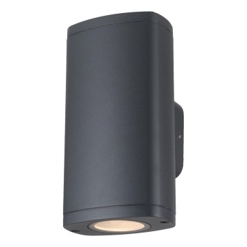 Outdoor wall light ZEVI 2xGU10/10W/230V IP54 anthracite