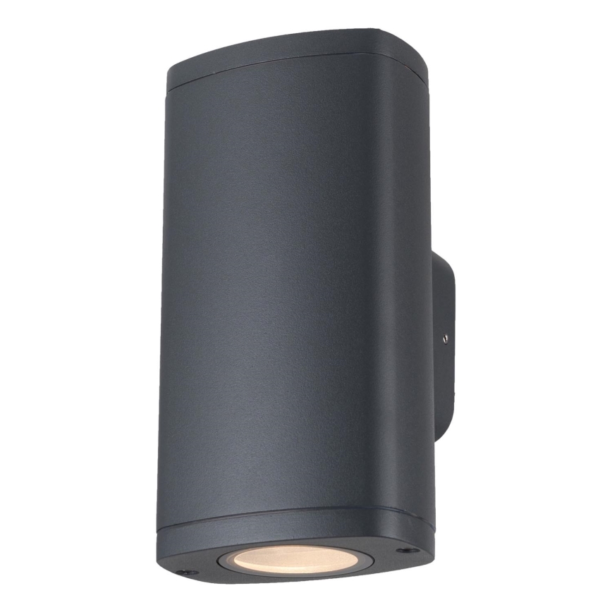 Outdoor wall light ZEVI 2xGU10/10W/230V IP54 anthracite