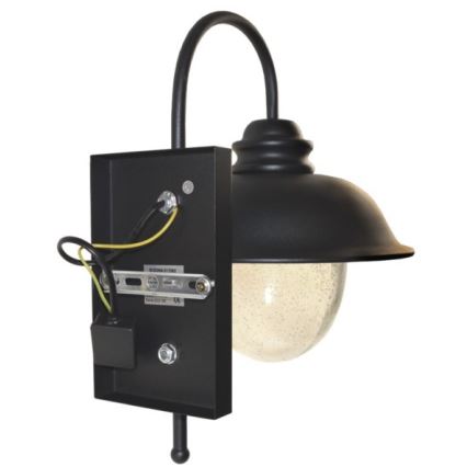 Outdoor wall light ZUNA 1xE27/60W/230V IP44 black