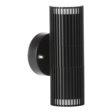 Outdoor wall-mounted spotlight RADILO 2xGU10/11W/230V IP44 Black