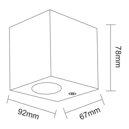 Outdoor wall spotlight BOSTON 1xGU10/10W/230V IP44