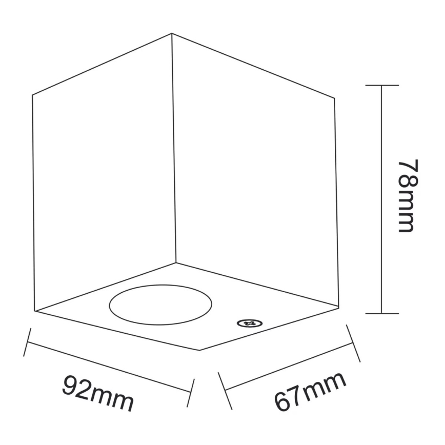 Outdoor wall spotlight BOSTON 1xGU10/10W/230V IP44