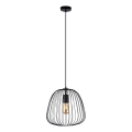 OVELLA cable-hung pendant lamp 1xE27/15W/230V Ø 36 cm, black