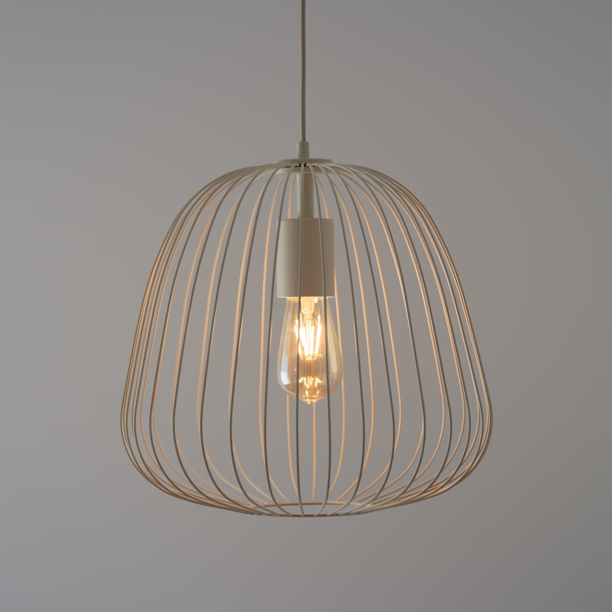 OVELLA Cable Pendant Light 1x E27/15W/230V Ø 36 cm, Cream