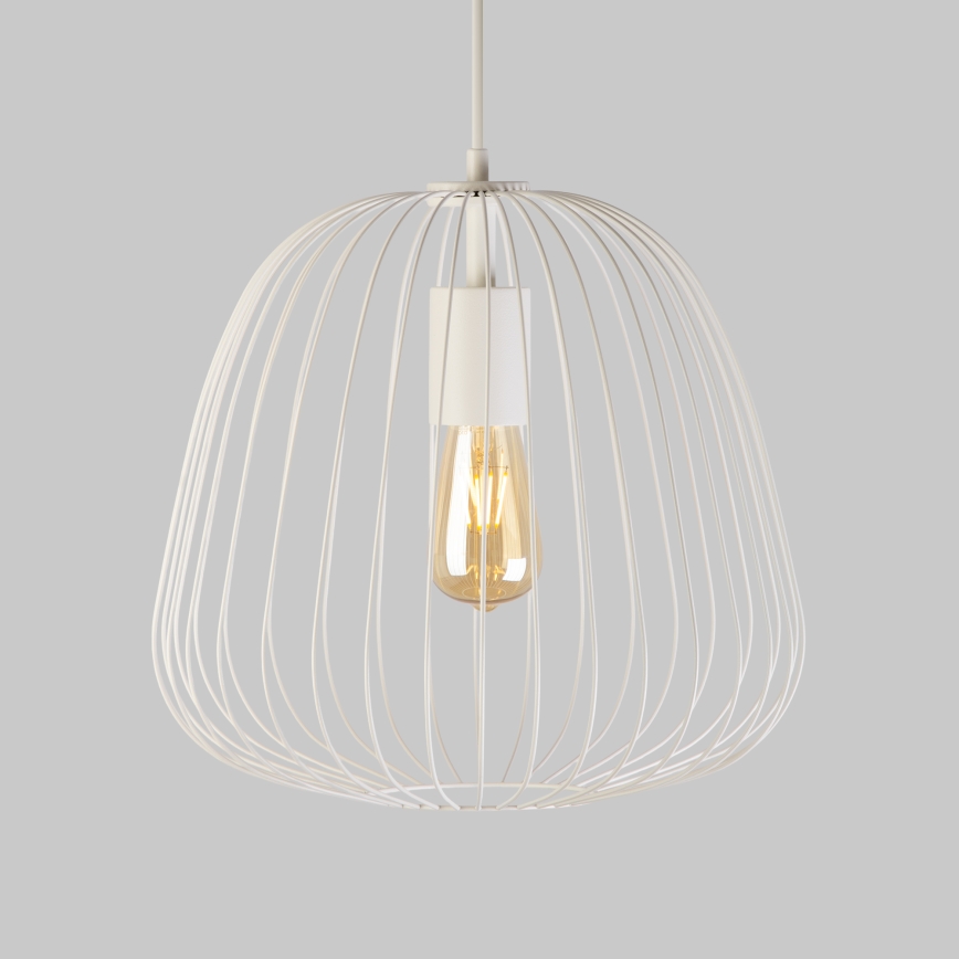 OVELLA Cable Pendant Light 1x E27/15W/230V Ø 36 cm, Cream