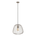 OVELLA Cable Pendant Light, 1x E27/15W/230V, Ø36 cm, Grey