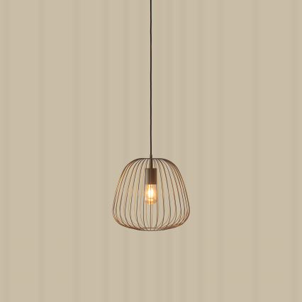 OVELLA Cable Pendant Light, 1x E27/15W/230V, Ø36 cm, Grey