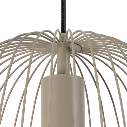 OVELLA Cable Pendant Light, 1x E27/15W/230V, Ø36 cm, Grey