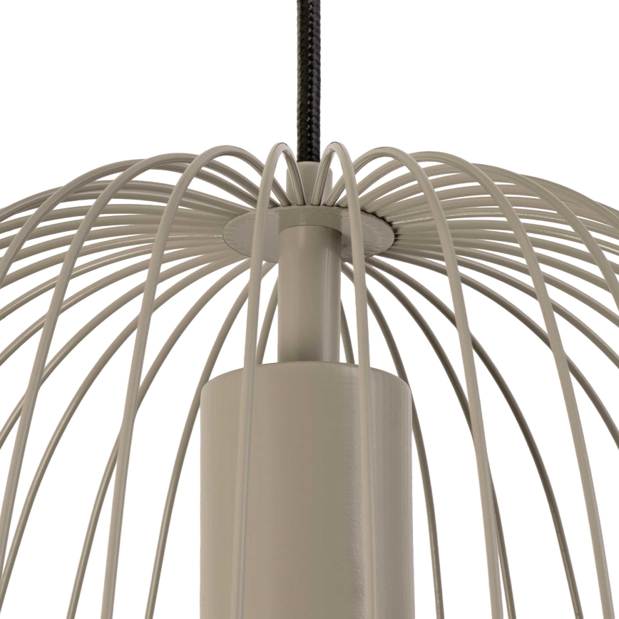 OVELLA Cable Pendant Light, 1x E27/15W/230V, Ø36 cm, Grey