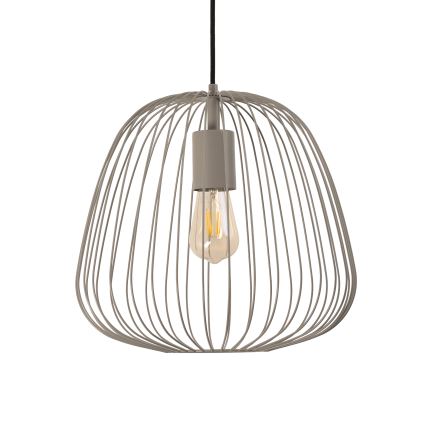 OVELLA Cable Pendant Light, 1x E27/15W/230V, Ø36 cm, Grey