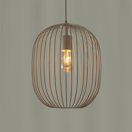OVELLA Cable Pendant Light 1×E27/15W/230V, Ø 34 cm, Cream