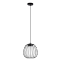 OVELLA cable-suspended pendant light 1x GX53/10W/230V Ø 25 cm black
