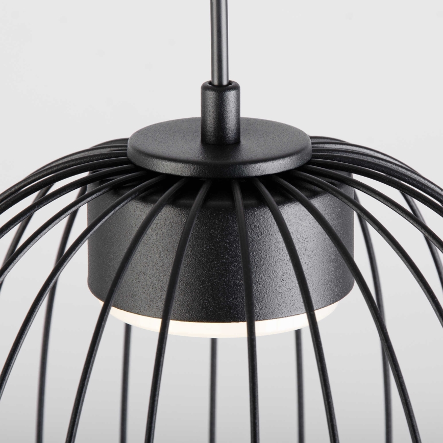 OVELLA cable-suspended pendant light 1x GX53/10W/230V Ø 25 cm black