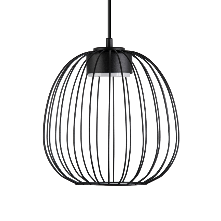 OVELLA cable-suspended pendant light 1x GX53/10W/230V Ø 25 cm black