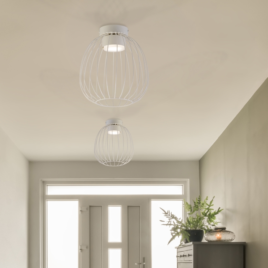 OVELLA Ceiling Light, 1x GX53/10W/230V, Ø 25 cm, Cream