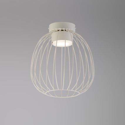 OVELLA Ceiling Light, 1x GX53/10W/230V, Ø 25 cm, Cream