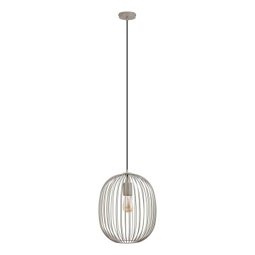 OVELLA pendant light on cord 1x E27/15W/230V, Ø 34 cm, beige