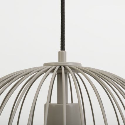 OVELLA pendant light on cord 1x E27/15W/230V, Ø 34 cm, beige