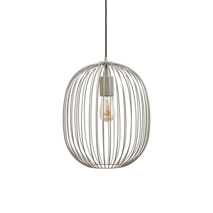 OVELLA pendant light on cord 1x E27/15W/230V, Ø 34 cm, beige