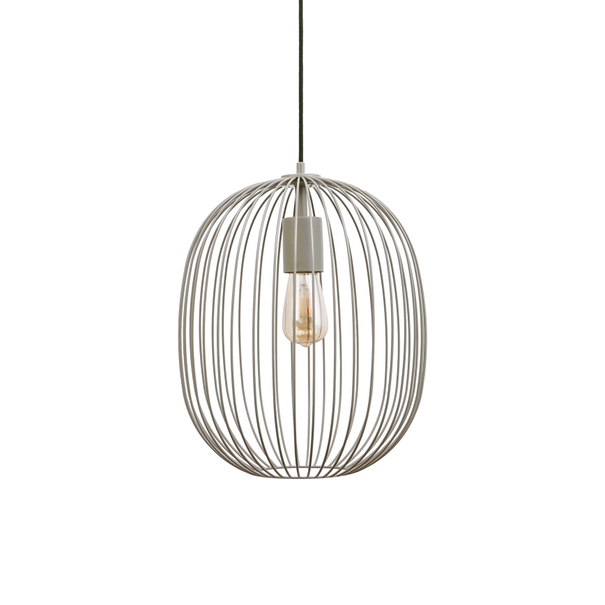 OVELLA pendant light on cord 1x E27/15W/230V, Ø 34 cm, beige