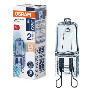 Oven bulb HALOPIN G9/25W/230V 2700K - Osram