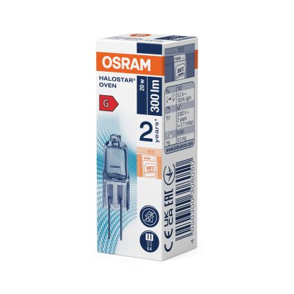 Oven bulb HALOSTAR G4/20W/12V 2700K - Osram