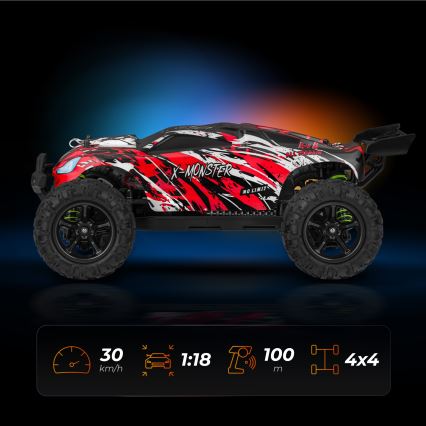 Overmax - X-MONSTER 3.5 RC Car 1700 mAh Black/Red/Green