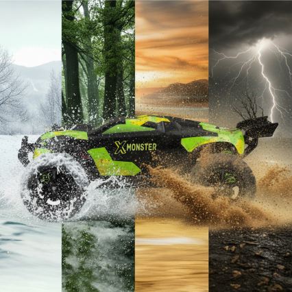 Overmax - X-MONSTER 3.5 RC Car 1700 mAh Black/Red/Green