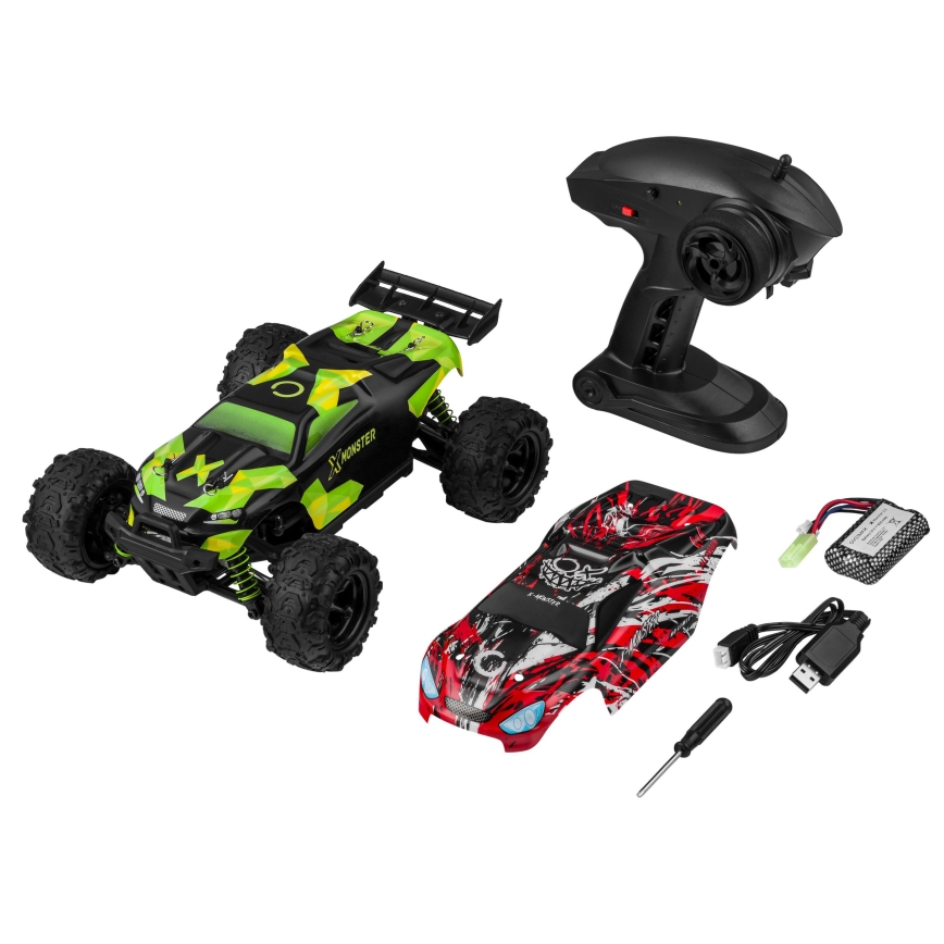Overmax - X-MONSTER 3.5 RC Car 1700 mAh Black/Red/Green