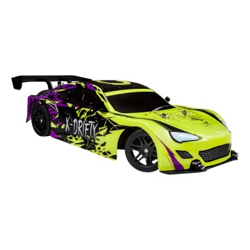 Overmax - X-DRIFT RC drift car with remote control, 1000 mAh, yellow/purple