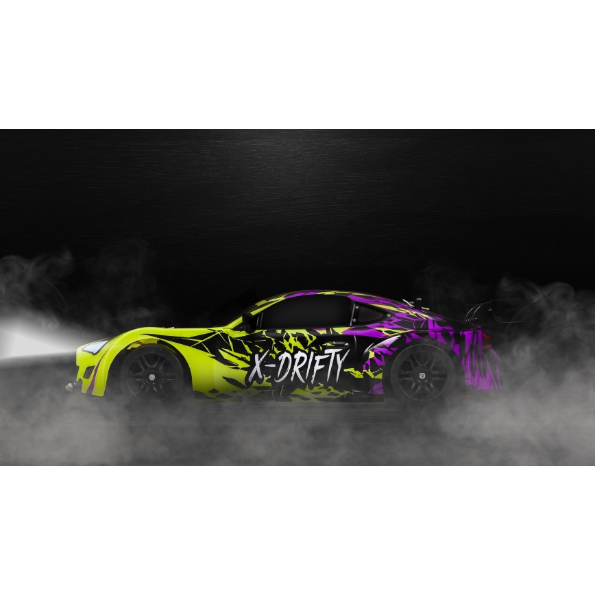 Overmax - X-DRIFT RC drift car with remote control, 1000 mAh, yellow/purple