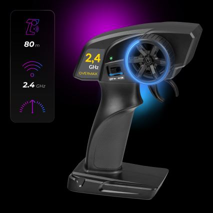 Overmax - X-DRIFT RC drift car with remote control, 1000 mAh, yellow/purple