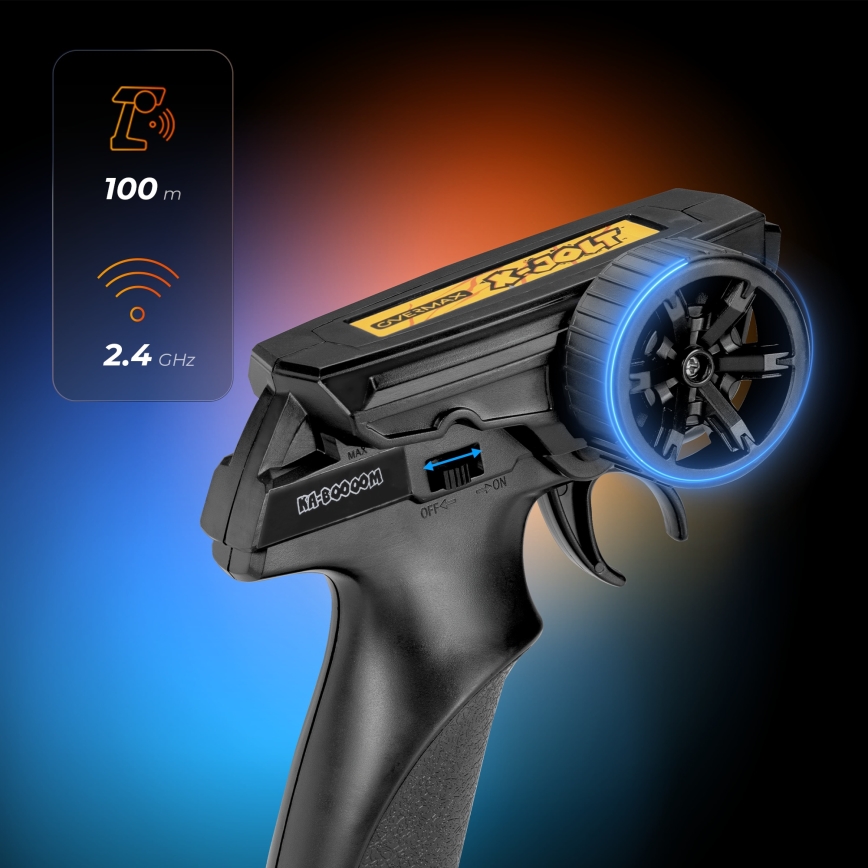 Overmax - X-JOLT Remote-Controlled RC Car, 1000 mAh, Black/Yellow