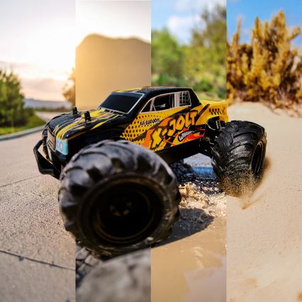 Overmax - X-JOLT Remote-Controlled RC Car, 1000 mAh, Black/Yellow