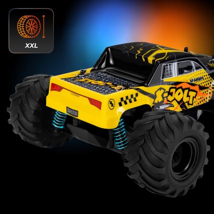 Overmax - X-JOLT Remote-Controlled RC Car, 1000 mAh, Black/Yellow