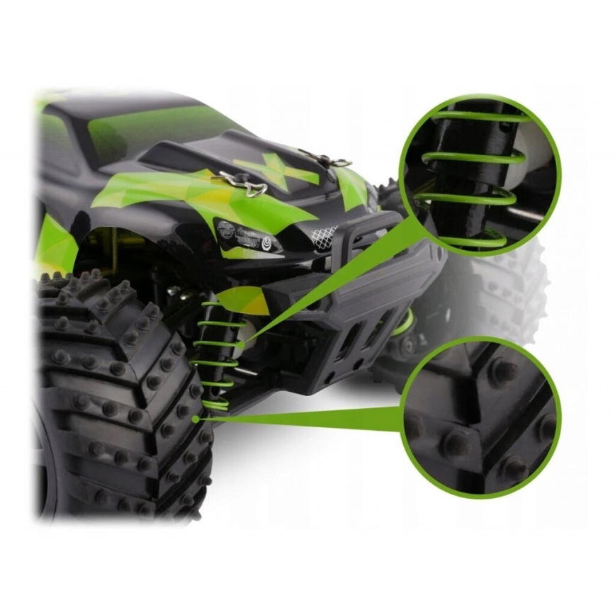 Overmax - X-MONSTER 3.0 Remote-Control RC Car 1700 mAh Black/Green
