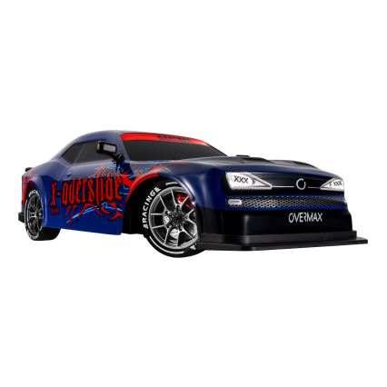 Overmax - X-OVERSLIDE RC Drift Car with Remote Control, 1000 mAh, Black/Green/Blue/Red