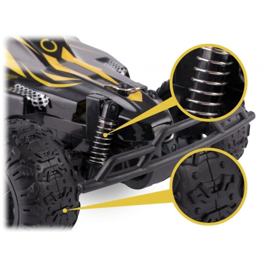 Overmax - X-RALLY 2.0 RC Car, 1200 mAh, Black/Yellow