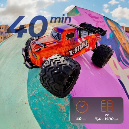 Overmax - X-STRIKE 3000 mAh Remote-Control RC Car, Black/Orange