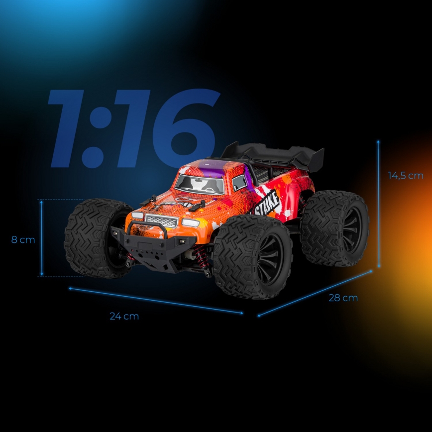Overmax - X-STRIKE 3000 mAh Remote-Control RC Car, Black/Orange