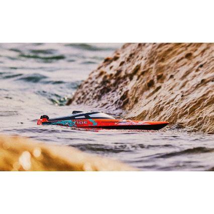 Overmax - X-TIDE RC Boat with Remote Control, 2400 mAh — Black/Orange