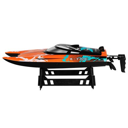 Overmax - X-TIDE RC Boat with Remote Control, 2400 mAh — Black/Orange
