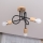 OXFORD Flush-Mount Ceiling Light 3xE27/15W/230V Pine/Black