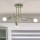 OXFORD Flush-mount ceiling light 3×E27/15W/230V, green