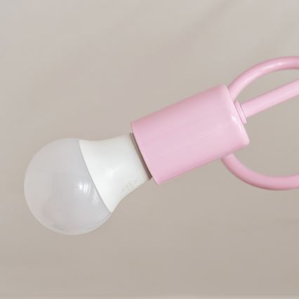 OXFORD Flush-Mount Chandelier 2xE27/15W/230V, Pink