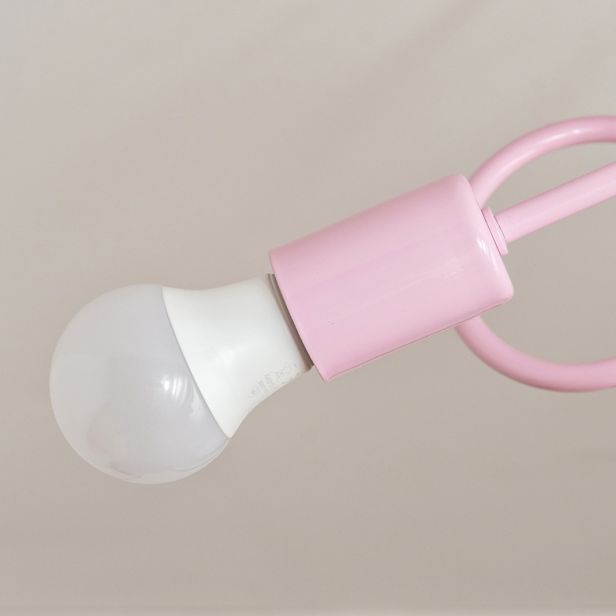 OXFORD Flush-Mount Chandelier 2xE27/15W/230V, Pink