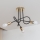 OXFORD Flush-mount chandelier 3xE27/15W/230V, Gold/Black