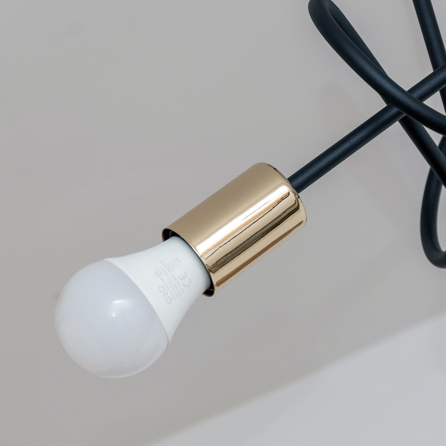 OXFORD Flush-mount chandelier 3xE27/15W/230V, Gold/Black
