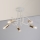 OXFORD Flush-Mount Chandelier 5xE27/15W/230V Brass/White