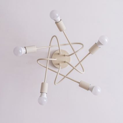 OXFORD flush-mounted chandelier 5xE27/15W/230V cream